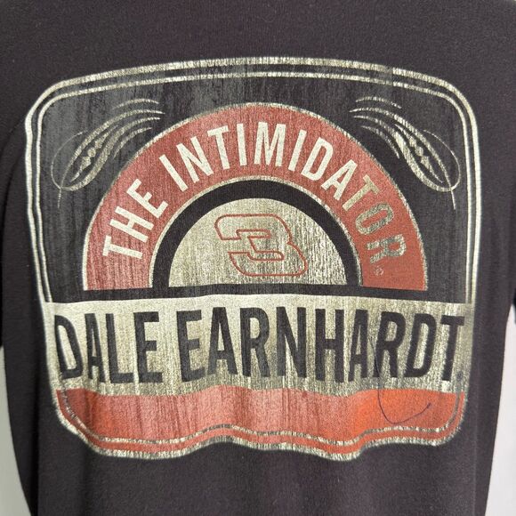 vintage Dale Earnhardt The Intimidator T-Shirt Size Large Black Chase Authentics - Picture 1 of 9